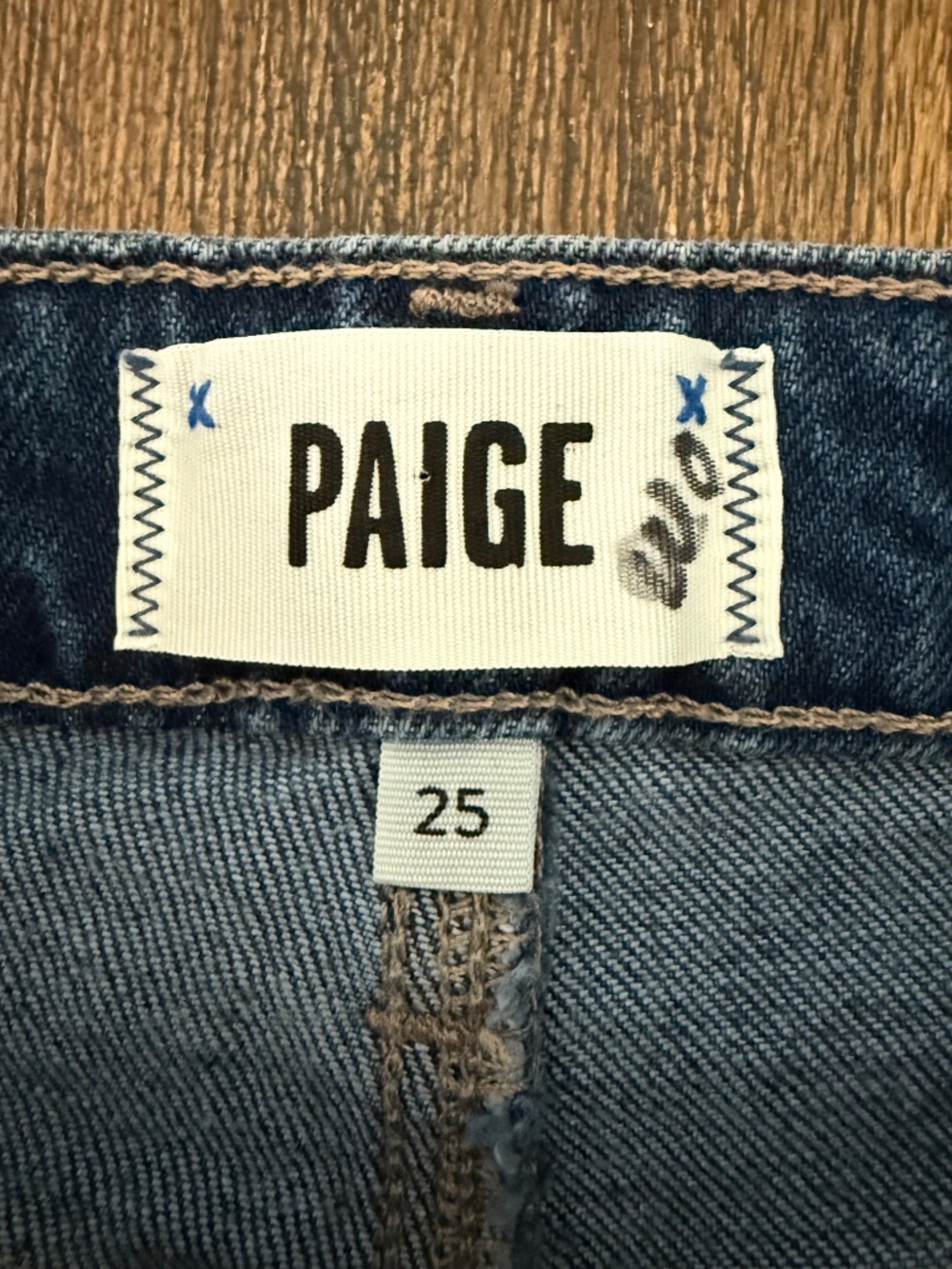 PAIGE Leenah Ankle High Rise Trouser Leg Jeans Raw Hem Gracie Lou NWT 25 - Picture 8 of 16